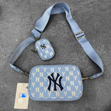 104 - Túi Đeo Chéo MLB Monogram Jacquard Mini Crossbody Bag New York Yankees (3ACRS022N)