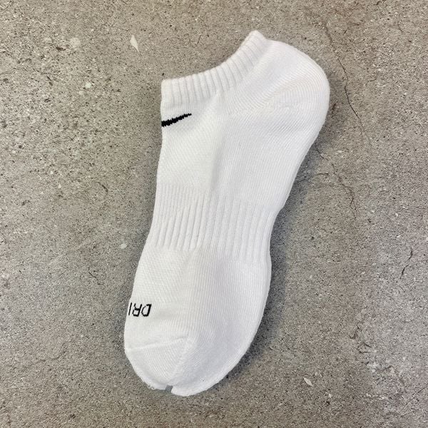 14 - Vớ Nike DRI-FIT chính hãng Thấp - Lửng - Cao Trắng/ Đen