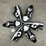 483 - Giày Nike Dunk Low Panda Suede Đen Trắng - FQ8249-100