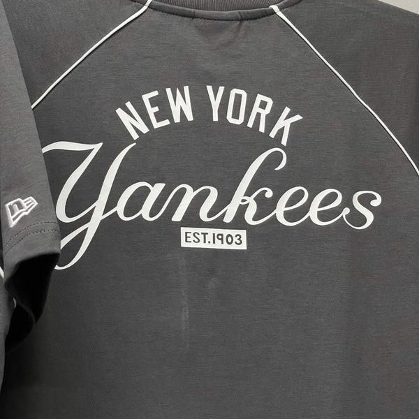 682 - Áo Thun New Era Raglan New York Yankees Xám - 13548712