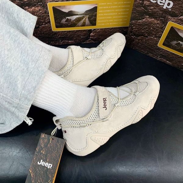 753 - Giày Jeep Outdoor Shoes Women's Low Top Grey - PX241WAS932