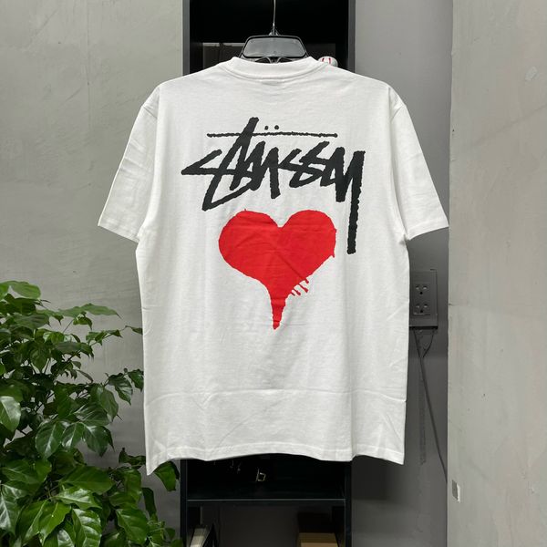 228 - Áo Thun Stussy Heart Trắng / Đen - 1904922