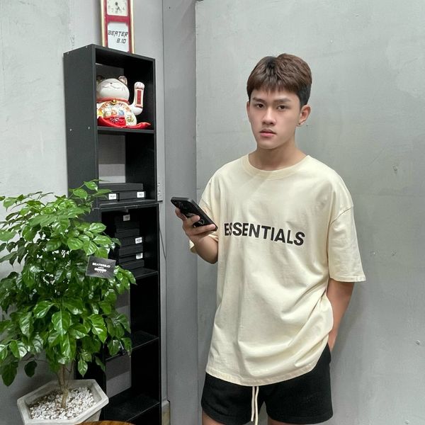 202 - Áo Tee Fear Of God Essentials Cream SS20