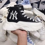 97 - Giày MLB Bigball Chunky High Lite New York Yankees màu đen - 3ASHUL12N