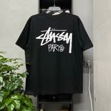 208 - Áo Thun Stussy Stock Paris Black/White - 3903751