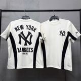750 - Áo thun New Era New Yorks Yankees Raglan Trắng chữ Đen -  19228688