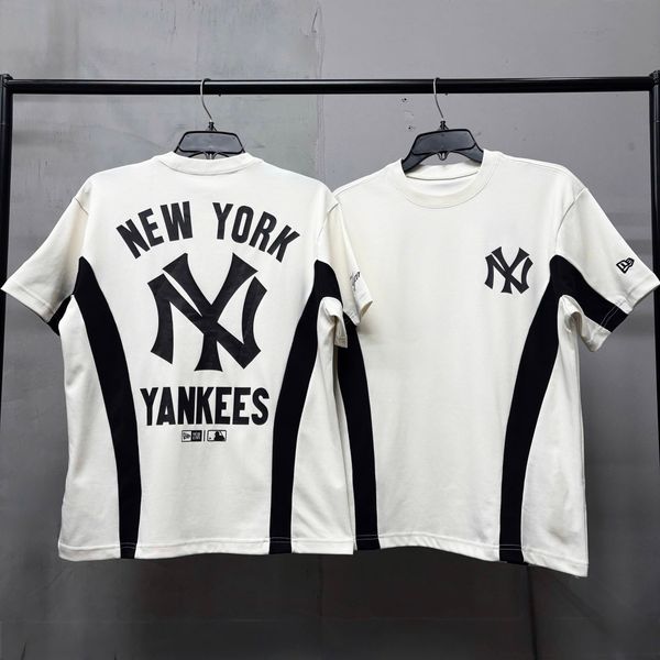 750 - Áo thun New Era New Yorks Yankees Raglan Trắng chữ Đen -  19228688
