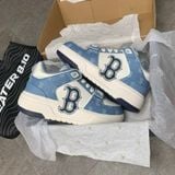 276 - Giày MLB Chunky Liner Mid Denim B Boston Blue - 3ASXCDN3N-43BLD