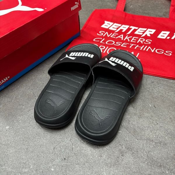 106 - Dép quai ngang Puma Popcat Đen