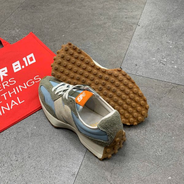 377 - Giày New Balance 327 White Blue Moss - U327SC