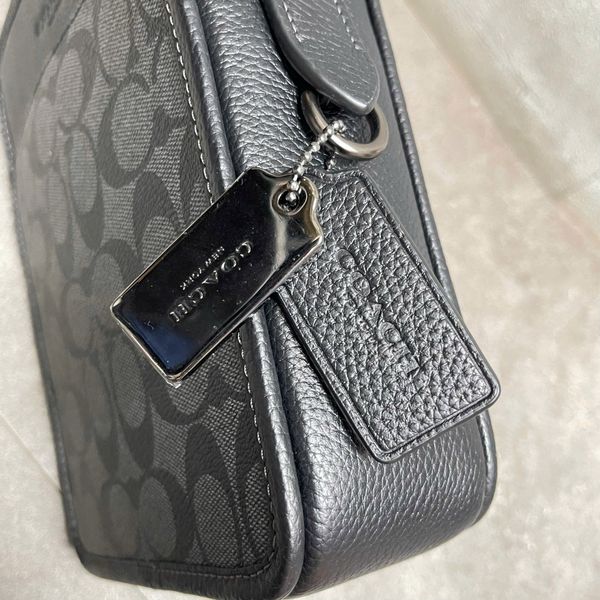 614 - Túi Đeo Chéo Coach Sullivan Crossbody Khaki & Brown - CC090 - CC009