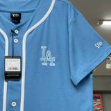 572 - Áo thun New Era Baseball Jersey Blue Short Sleeve - 13573577