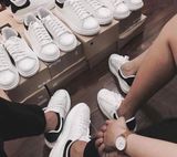 68 - Giày Domba Korea Trắng Đen (H-9111)