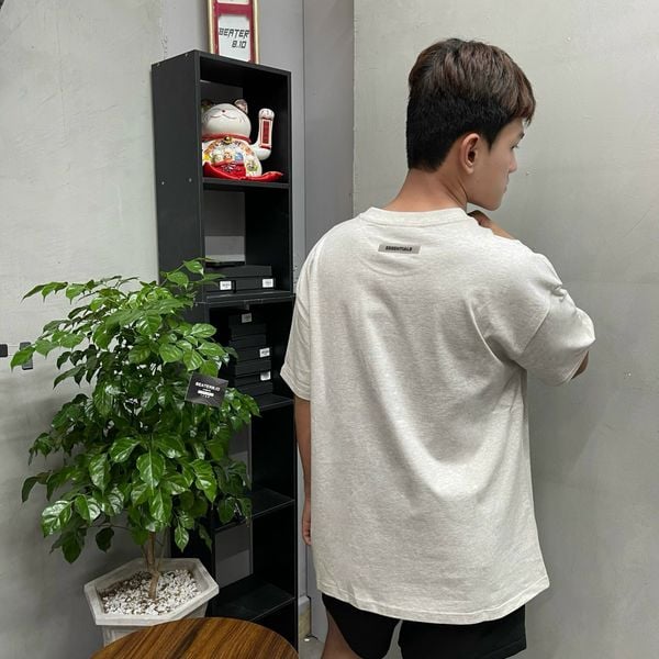 201 - Áo Tee Fear God Essentials Heather Oat SS20