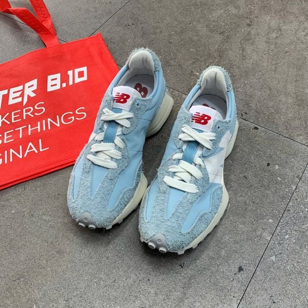 378 - Giày New Balance 327 White Blue Suede - U327LL