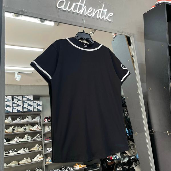 354 - Áo Thun New Era Baseball Jersey Black Short Sleeve - 13334764