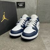 514 - Giày Nike Air Jordan 1 Low 'White Grey Navy' - 553560-141