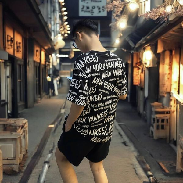 758 - Áo Thun New Era Yankees Đen Multi Chữ Trắng - 16998757