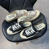 47 - Giày MLB Mule Origin DIA Monogram màu đen / xám 2022 - 3AMUMDA2N