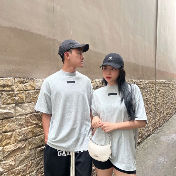 730 - Áo Fear Of God Essentials 'Light Heather' SS24