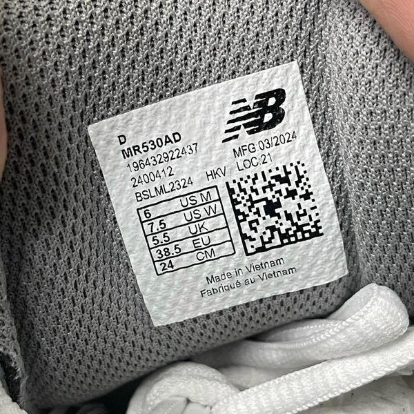 476 - Giày New Balance 530 'White Silver' - MR530AD