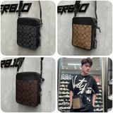 614 - Túi Đeo Chéo Coach Sullivan Crossbody Khaki & Brown - CC090 - CC009