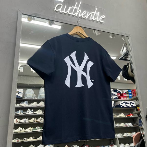 114 - Áo New Era NY Black Big Logo Navy - 13086493