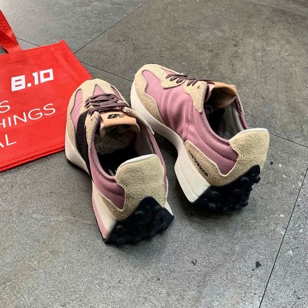 379 - Giày New Balance 327 Black Pink Suede - WS327WE