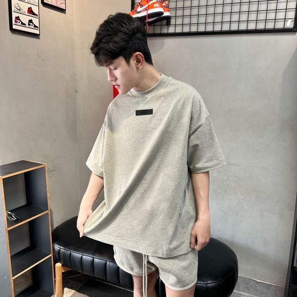 442 - Áo Fear Of God Essentials 'Dark Heather Oatmeal' SS24