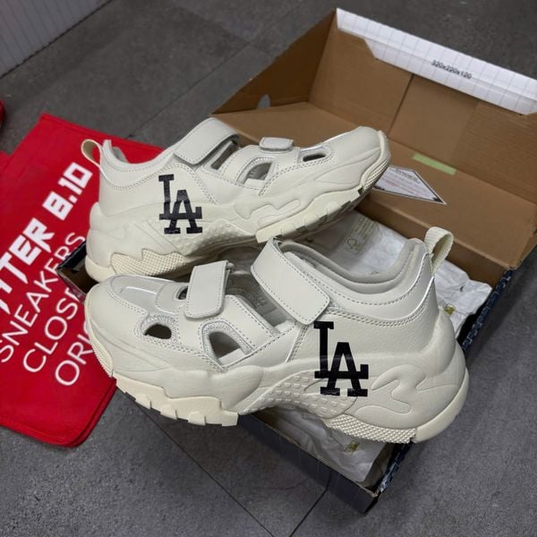 531 - Giày Sandal MLB BigBall Chunky Mask LA Dodgers Beige - 3ASDCH133-07CRS
