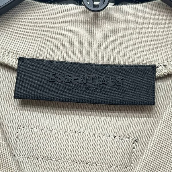 480 - Áo Thun Essentials Fear Of God V-Neck Silver Cloud Fall SS23