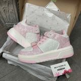 747 - Giày MLB Chunky Liner Mid Classic Mono New York Yankees Pink - 3ASXCMM4N-50PKS