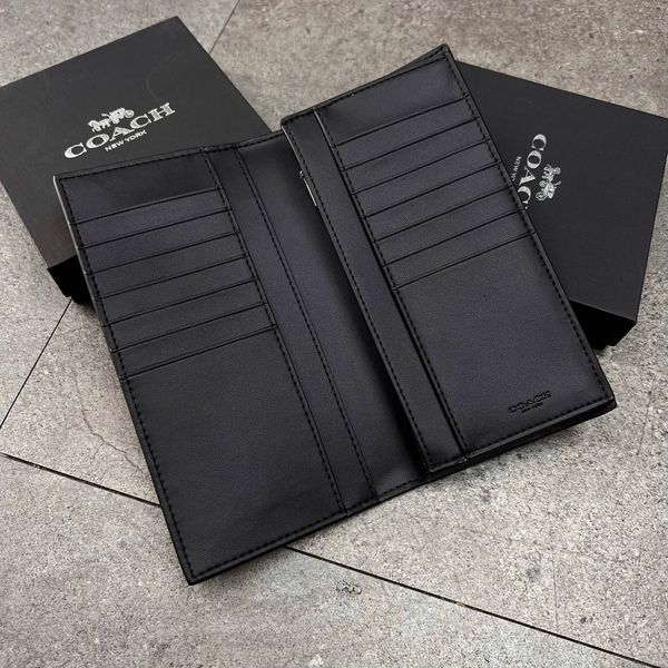 749 - Ví Coach Breast Pocket Wallet In Signature Canvas - F75013