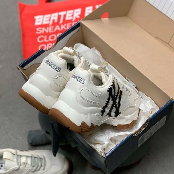 81 - Giày MLB Big Ball chunky NewYork Yankees NY Gum (FULLBOX) - 3ASHC601N