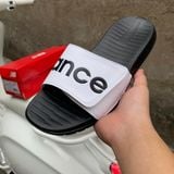 257 - Dép New Balance Quai Dán Trắng Logo