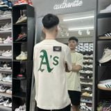 286 - Áo Thun New Era x MLB Big Paisley Athletics Ivory - 13086596