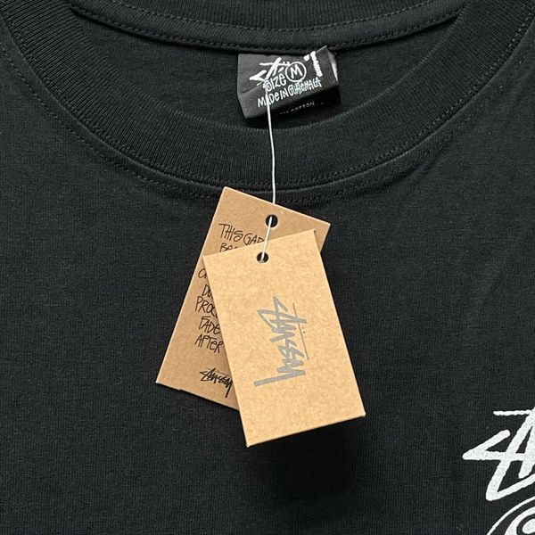 207 - Áo Thun Stussy 8 Ball Pig Dyed Black/White - 1904864