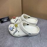 418 - Dép Sandal Clog Unisex Crocs Classic (Black/ White/ Bone/ Blue)