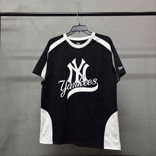 761 - Áo Thun New Era Raglan New York Yankees màu trắng đen  - 12224584