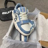 276 - Giày MLB Chunky Liner Mid Denim B Boston Blue - 3ASXCDN3N-43BLD