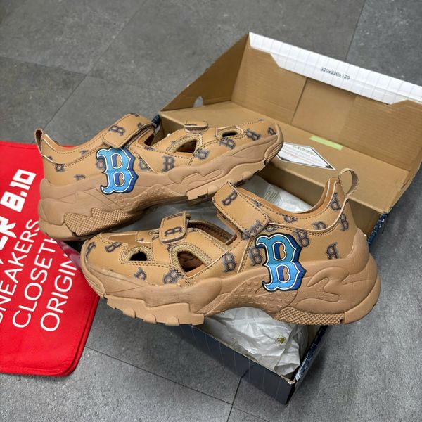 605 - Giày Sandal MLB BigBall Chunky Mask Monotive Boston Red - 3ASDCMV33-43SAS
