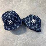 212 - Nón Bucket MLB Denim Monogram New York Yankees
