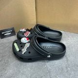 418 - Dép Sandal Clog Unisex Crocs Classic (Black/ White/ Bone/ Blue)