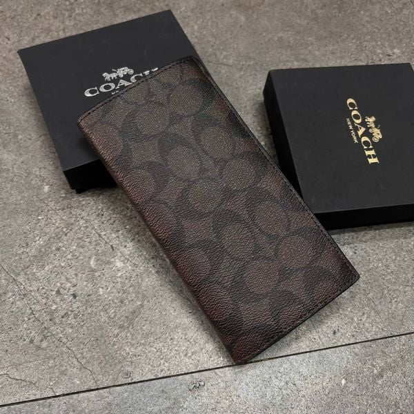 749 - Ví Coach Breast Pocket Wallet In Signature Canvas - F75013