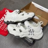 606 - Giày Sandal MLB BigBall Chunky Mask Lux New York Yankees Trắng - 3ASDBCL43-50WHS