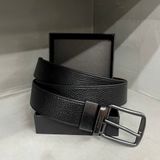 644 - Dây Thắt Lưng Da Nam COACH 38mm Khoá Đảo Chiều Đen Nâu - CQ009 QBLVW