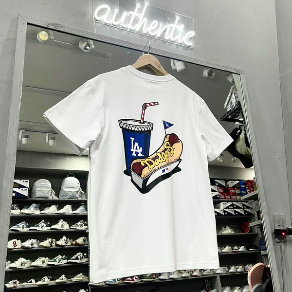 131 - Áo New Era LA Hotdog màu trắng
