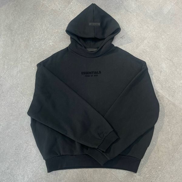 375 - Áo Hoodie Fear Of God Essentials Fall 2023 Black