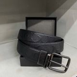 642 - Dây Thắt Lưng Da Nam COACH 38mm Khoá Đảo Chiều màu Đen - CQ024 BLK