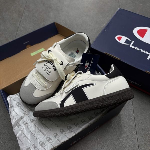765 - Giày Champion Essentials Champ T-Trainer Đen Kem - UF44FWT46DU1HF4